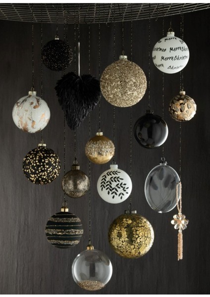 Joyeux Noel Yılbaşı Süsü / Siyah fiyatları