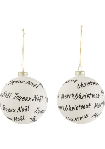 Joyeux Noel Yılbaşı Süsü / Siyah modelleri