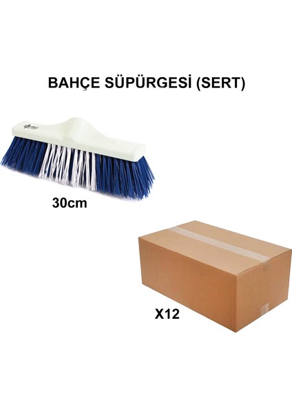 Izmir Fırça Arge Toptan Bahçe Süpürgesi 30 Cm (Sert) - 12 Adet