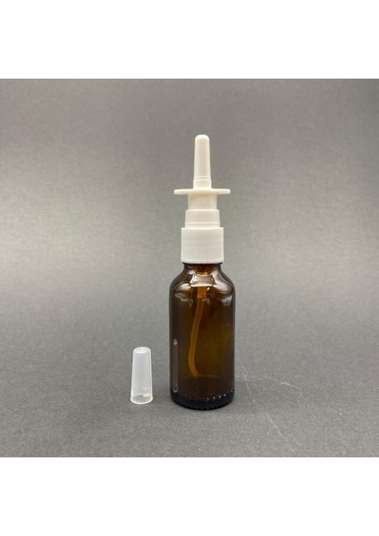 30 ml Kahverengi Şişe, Burun Spreyi, 24 Adet Nazal Spreyli, Ecza Şişesi, Ilaç Şişesi