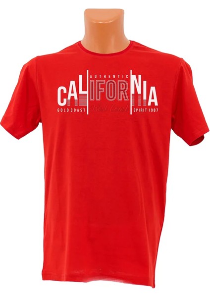 California Baskılı Tişört