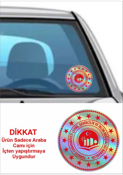 Çevre Şehircilik ve Iklim Değişikliği Bakanlığı Logo Janjanlı Hologramlı Sticker 01924
