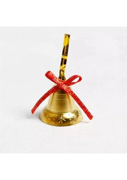 Yılbaşı Ağacı Süsü Kırmızılı 9'lu Çan Süs 3 cm Gold Renk Çam Ağacı Süsü Ipli Çan modelleri