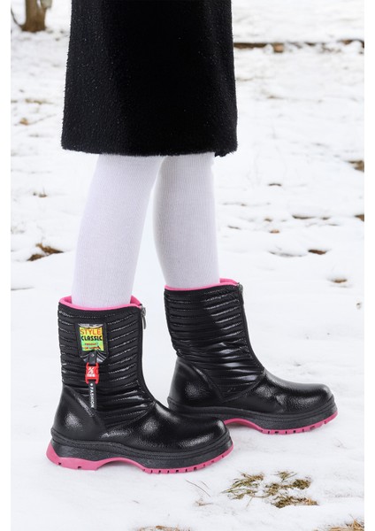 Mesan Çatlak Fermuarlı Günlük Kız Çocuk Bot Ayakkabı