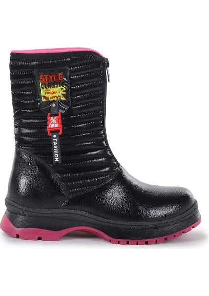 Mesan Çatlak Fermuarlı Günlük Kız Çocuk Bot Ayakkabı fırsatları