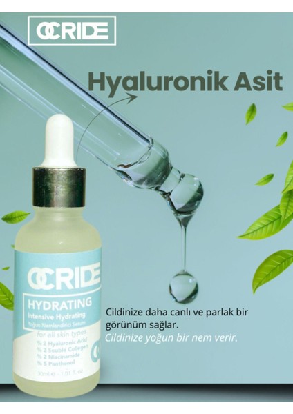 Yoğun Nemlendirici Hyalüronik Asit Cilt Serumu 30ML Vegan (%2 Hyaluronic Acid)