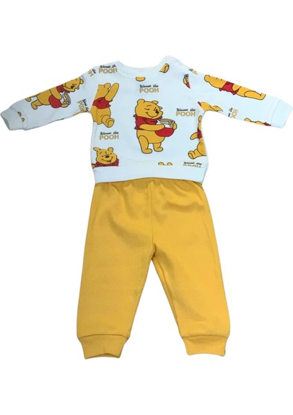 Winnie The Pooh Baskılı Aylık Erkek Bebek Takım