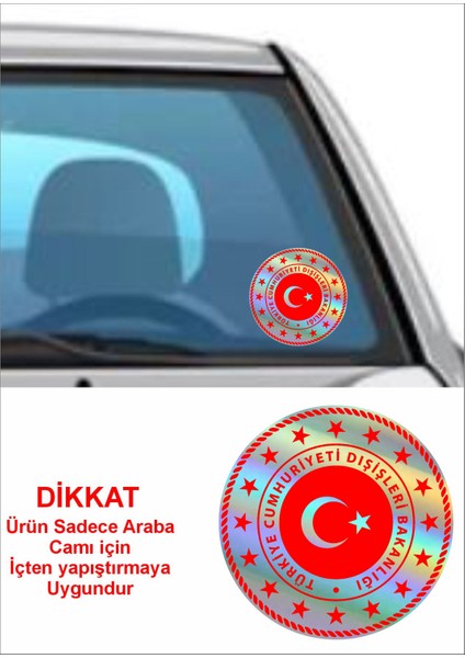 Dışişleri Bakanlığı Logo Janjanlı Hologramlı Sticker 01919