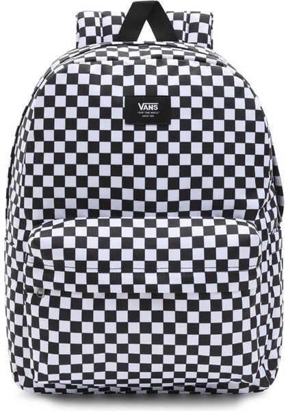 Mn Old Skool Check Backpack Sırt Çantası Damalı Beyaz