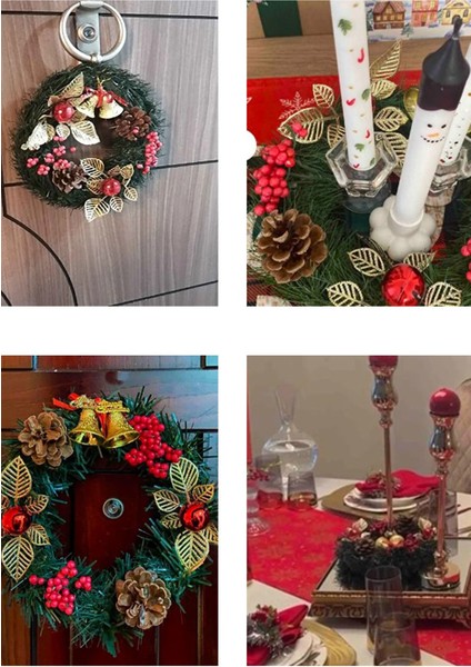 Yılbaşı Kapı Süsü Kapı Çelengi 24 cm Yılbaşı Kokinalı Kozalaklı Çelenk fiyatları