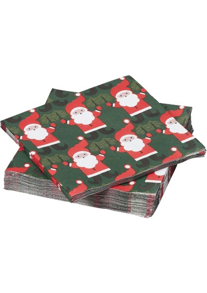 Vınterfınt 30 Adet Noel Baba Desenli Peçete