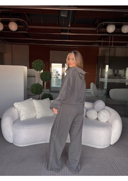 Evalina Kapşonlu Triko Sweatshirt