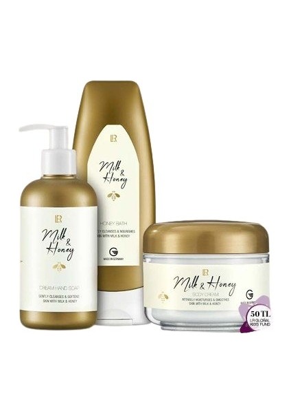 Süt & Bal Vücut Bakım Seti (Milk & Honey Body Lotion Set)
