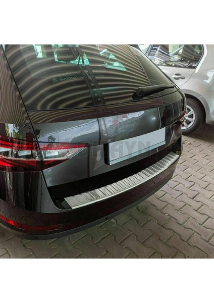 S-Dizayn Skoda Superb B8 Makyajlı Sw Krom Arka Tampon Eşiği 2019-2023