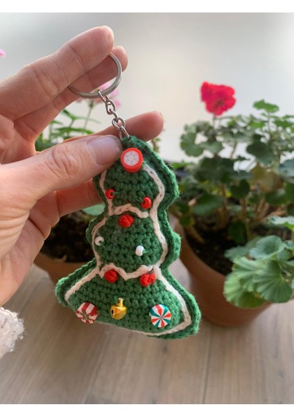 El Örgüsü Çam Ağacı Anahtarlık