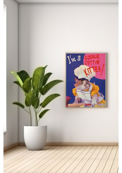 A3 Cookıe Kıtten Baskılı Poster