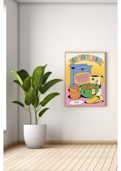 A3 Feed Your Mınd Baskılı Poster