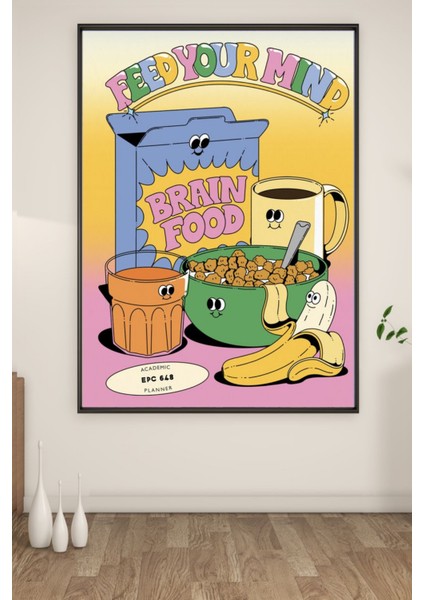A3 Feed Your Mınd Baskılı Poster