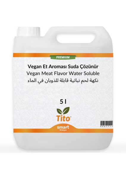 Premium Vegan Et Aroması Suda Çözünür 5 lt