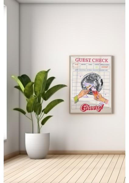 A3 Guest Check Baskılı Poster