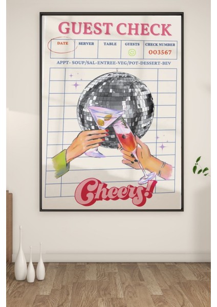 A3 Guest Check Baskılı Poster