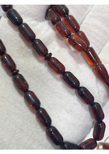 Doğal Kaya Damla Kehribar Tesbih 33LÜK 6X10,5MM 11 Gram fiyatları