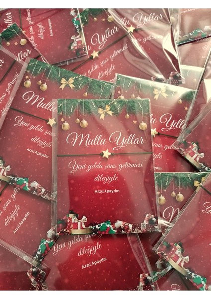 2024 Yılbaşı Konsept Şans Bilekliği Hediyeliği 50 Adet