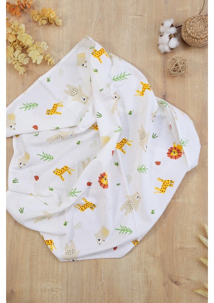 Kız Erkek Bebek Unisex Pazen Kundak Battaniye STL6843