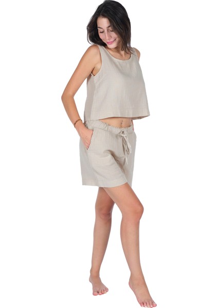 Loungewear Tek Bluz – %100 Pamuk Bürümcük Müslin Rahat Giyim modelleri