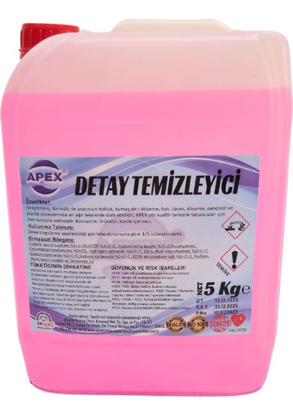 Detaylı Temizlik İlacı, Araç İçi Çok Amaçlı Detay Temizleyici 5 Kg - Derinlemesine Temizlik