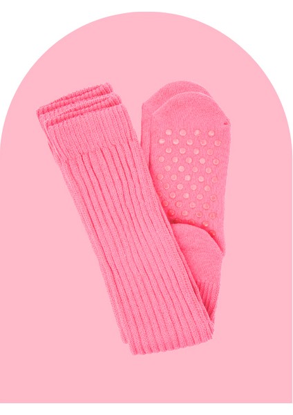 Sweetness Kaydırmaz Tozluk Çorap - Neon Pembe