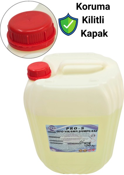 Fırçasız Oto Yıkama Şampuanı 20 Kg, Özel Formülü 1/60 Konsantre Araç Köpük Şampuanı Sünger Hediyeli