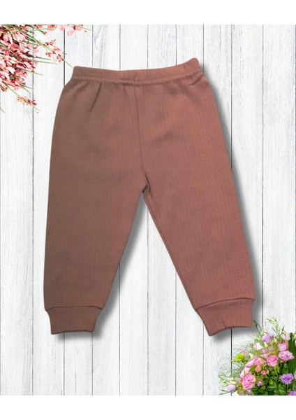 Çiçekli Volanlı Kol Aylık Kız Bebek Takım (Kahve) fırsatları