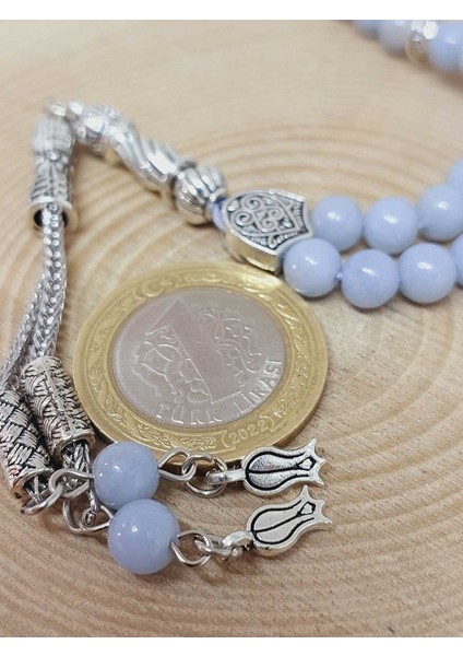 Angelit Taşı 33LÜK Tesbih 6mm (3926) modelleri