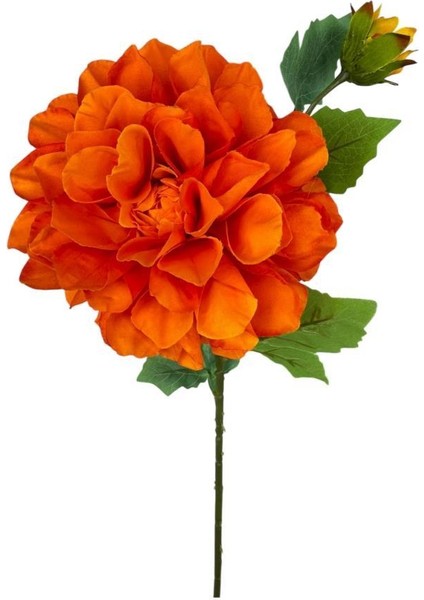 Yapay Çiçek Krizantem Orange Turuncu Tek Dal Tomurcuklu 65 x 17 cm Kumaş Çiçek Uzun Dal fiyatları