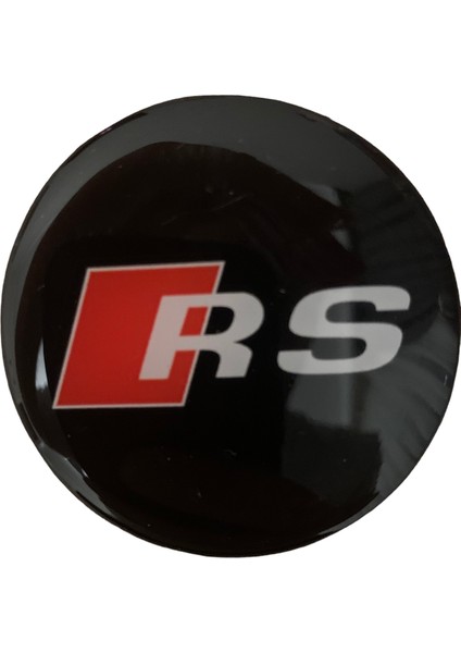 Audı Rs Logolu 56 mm Jant Göbek Damla Stıcke