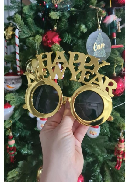Gold Happy New Year Yılbaşı Parti Gözlüğü Yılbaşı Parti Gözlük indirimleri