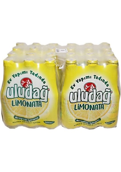 Cam Şişe Limonata 250 ml 24 Adet