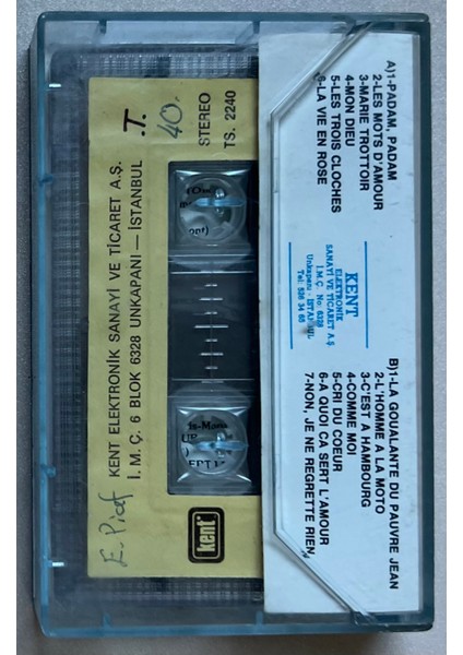 Edith Piaf – Portrait of Edith Piaf Vol 2 Kaset