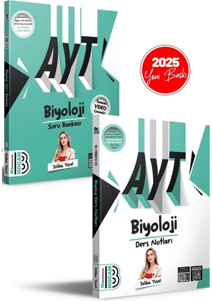 2025 Ayt Biyoloji Ders Notları ve Tamamı Video Çözümlü Soru Bankası Seti Benim Hocam Yayınları