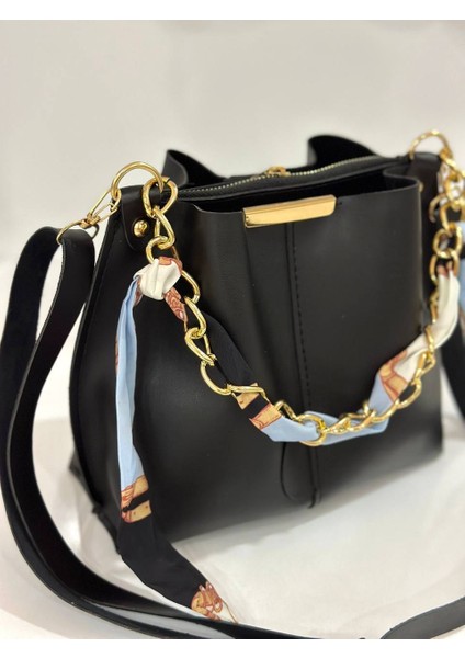 Kadın Fularlı 3 Bölmeli Çapraz Asklı Çanta fiyatları