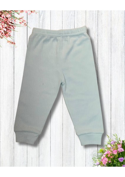 Çiçekli Volanlı Kol Aylık Kız Bebek Takım (Mavi) fırsatları