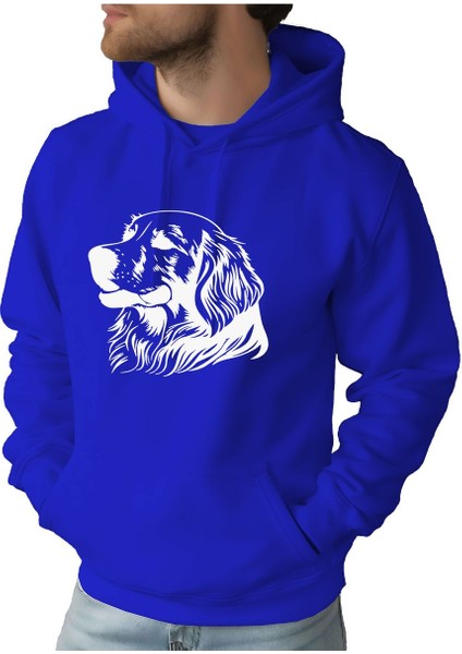 Erkek Tişört Hoodie 3 Iplik Nakış Kalın Pamuklu Kapüşonlu