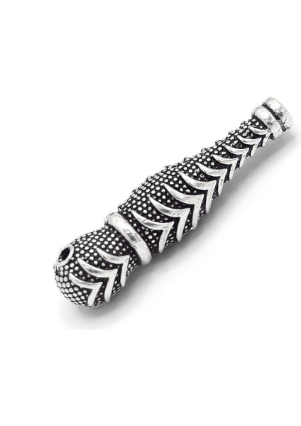 Çam Ağacı Işlemeli 925 Ayar Gümüş Tesbih Imamesi 201023440