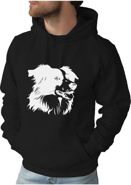 Erkek Tişört Hoodie 3 Iplik Nakış Kalın Pamuklu Kapüşonlu