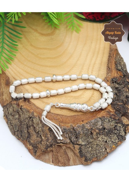 Kalem Işçilikli Kapsül Kesim 925 Ayar Gümüş Telkari Tesbih 201023459 modelleri