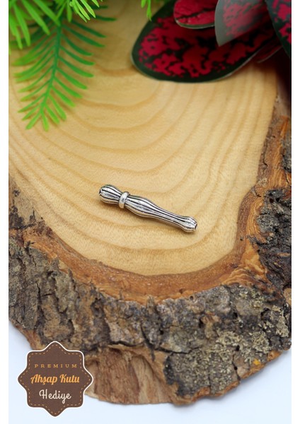 Çizgi Işlemeli 925 Ayar Gümüş Tesbih Imamesi 201023438 modelleri