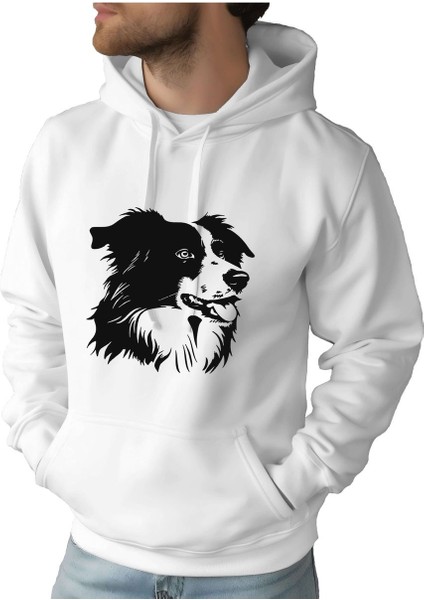 Erkek Tişört Hoodie 3 Iplik Nakış Kalın Pamuklu Kapüşonlu