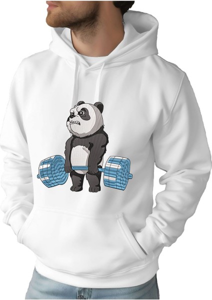 Erkek Tişört Hoodie 3 Iplik Nakış Kalın Pamuklu Kapüşonlu