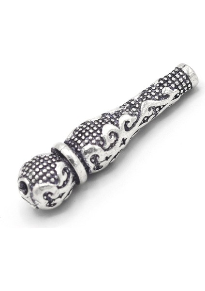 Sarmaşık Işlemeli 925 Ayar Gümüş Tesbih Imamesi 201023434